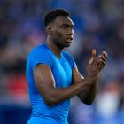 Samu Omorodion, durante un partido con el Alavés