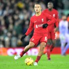 Thiago Alcántara, con el Liverpool.