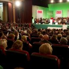 Un acto de campaña de Pedro Sánchez.