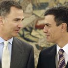 Felipe VI y Pedro Sánchez.