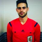 Jesús Tomillero, poco antes de arbitrar en partido.