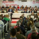 Sánchez se dirige al Comité Federal del PSOE.