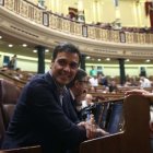 Sánchez, este miércoles en su reaparición en el Congreso