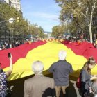 Una manifestación en defensa de la permanencia de Cataluña en España.