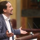 Iglesias, en su intervención en el Congreso