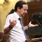 Iglesias, en la segunda jornada de la moción de censura