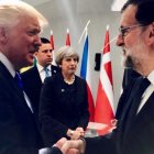 Rajoy se vio este jueves por primera vez con Trump en la cumbre de la OTAN.