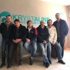 El grupo de emprendedores que forman la empresa alicantina Krystaline.