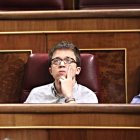 Errejón e Iglesias, en el Congreso, cuando aún compartían fila