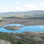 El lamentable estado de sequía que sufre el pantano de cabecera de Entrepeñas.