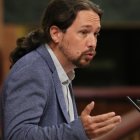 Pablo Iglesias, en la comparecencia de Rajoy que abrió el curso político