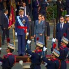 Palco de autoridades, poco antes de iniciarse el desfile.