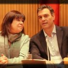 Pedro Sánchez y Cristina Narbona, esta semana