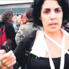 Marta Torrecillas, a la que supuestamente la Policía rompió los dedos y resultó ser mentira.