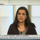 Anna Gabriel, este miércoles en su última aparición pública. Desde Ginebra, en Noticias Mediodía de TV3.