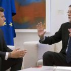 Albert Rivera y Mariano Rajoy, en una de sus entrevistas en La Moncloa.