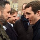 Abascal y Casado, en la concentración de Colón