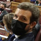 Casado y Abascal, en el Congreso