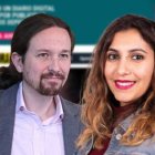 Pablo Iglesias y Dina Bousselham