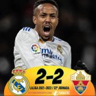 Real Madrid 2-2 Elche: Militâo cierra el paraguas de Boris Johnson