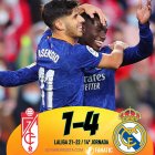 Granada 1 – 4 Real Madrid: El Madrid se gusta en Granada