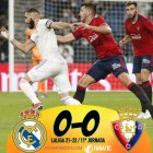 Real Madrid 0 – 0 Osasuna: Osasuna echa el cierre