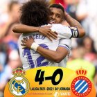 Real Madrid 4 – 0 Espanyol: El Madrid es campeón