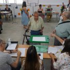 Votaciones en un colegio electoral de Andalucía.