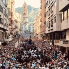 Procesión de 'El Abuelo' en Jaén este pasado lunes para pedir que llueva.