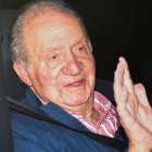 El Rey emérito Juan Carlos I a su salida de Madrid