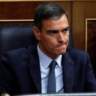 El Presidente del Gobierno, Pedro Sánchez, en el Congreso de los Diputados