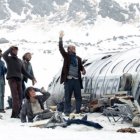 Momento de la grabación de 'La sociedad de nieve' de J.A. Bayona, en Sierra Nevada, Granada.