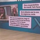 Toñi Moreno, denunciando en su programa el caso y amenaza en redes.