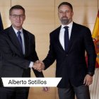 Núñez Feijóo junto a Santiago Abascal