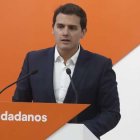 Albert Rivera, en la sede de C´s el pasado mes de mayo