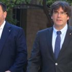 Junqueras y Puigdemont, el pasado martes