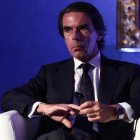 Aznar, ayer, en la inauguración del foro en el Instituto Atlántico