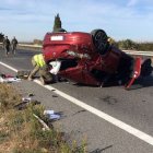 Un accidente en la AP-68 el pasado noviembre