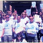 Las familias de la Comunidad de Valencia afectadas por los cambios educativos, protestando en mayo