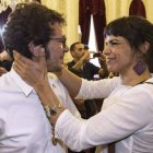 Kichi con la líder de Podemos en Andalucía y pareja actual, Teresa Rodríguez