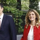 Pedro Sánchez y Begoña Gómez acudiendo a un acto.