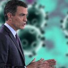 Sánchez, sobre una recreación aumentada del coronavirus