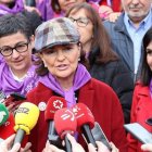 Calvo, en la manifestación del 8-M donde se contagiaron muchísimos madrileños de coronavirus.