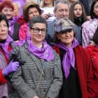 Las ministras en la marcha del 8-M