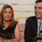 Susana Díaz y Pedro Sánchez.