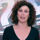 Beatriz Pérez Aranda da la nota en TVE dando cifras de muertos como la Lotería