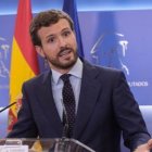 Pablo Casado, en el Congreso de los Diputados