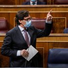 Salvador Illa en el Congreso.