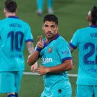 Luis Suárez está nominado al premio Puskas por un gol que marcó con la camiseta del Barcelona.