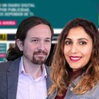 Pablo Iglesias y Dina Bousselham.